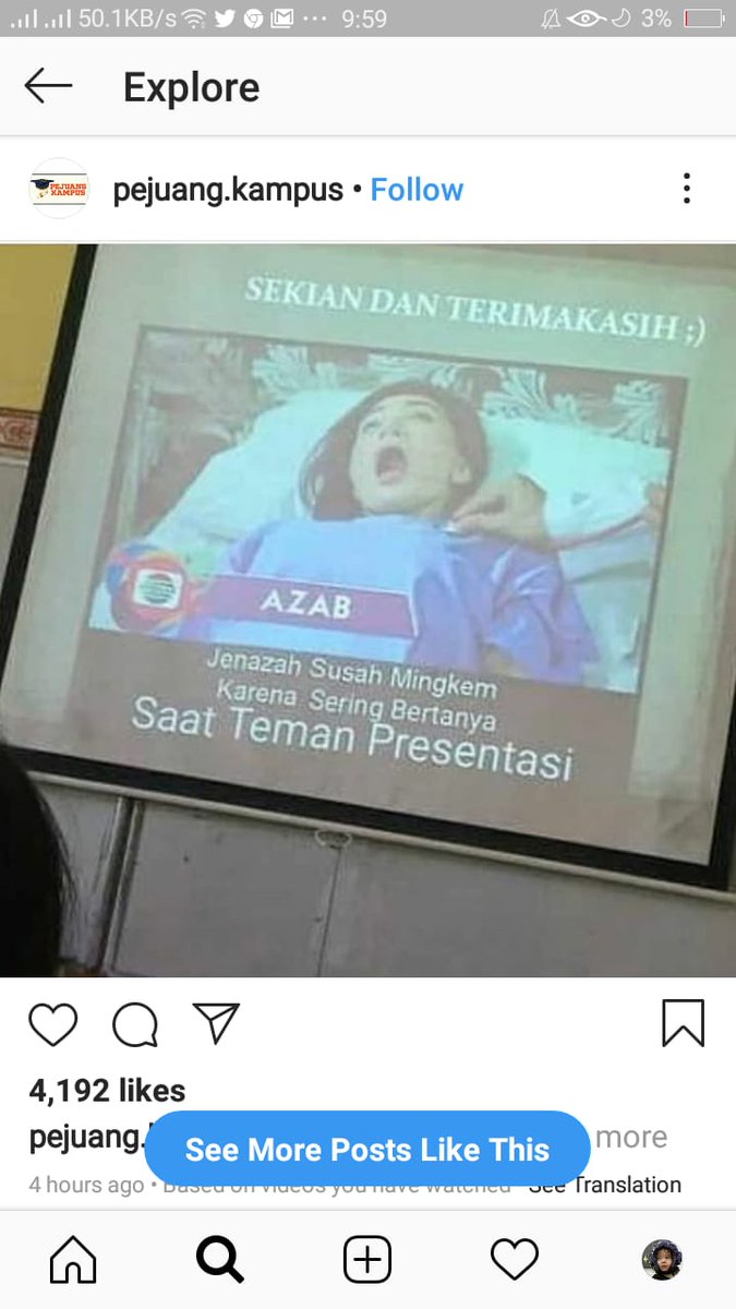 Azab Sering Bertanya Saat Presentasi - Arini Gambar