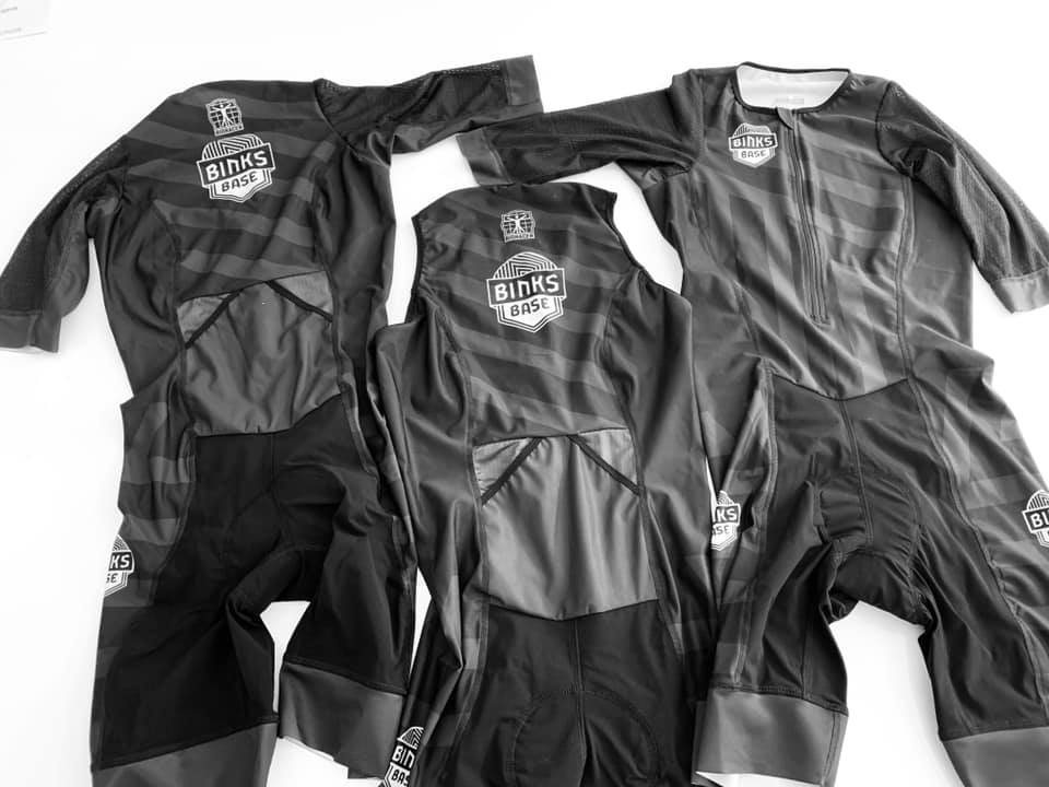 BinkMarino's tweet image. These suits are going to Kona Hawaii, my athletes Thomas Furnshuss and Manuel Schnell racing Ironman World Championships in Bink's Base colors.
@GeraldRatschke is taking it to Ironman Barcelona.
#binksbase @bioracer bioracer
Starting to look like a team more and more.