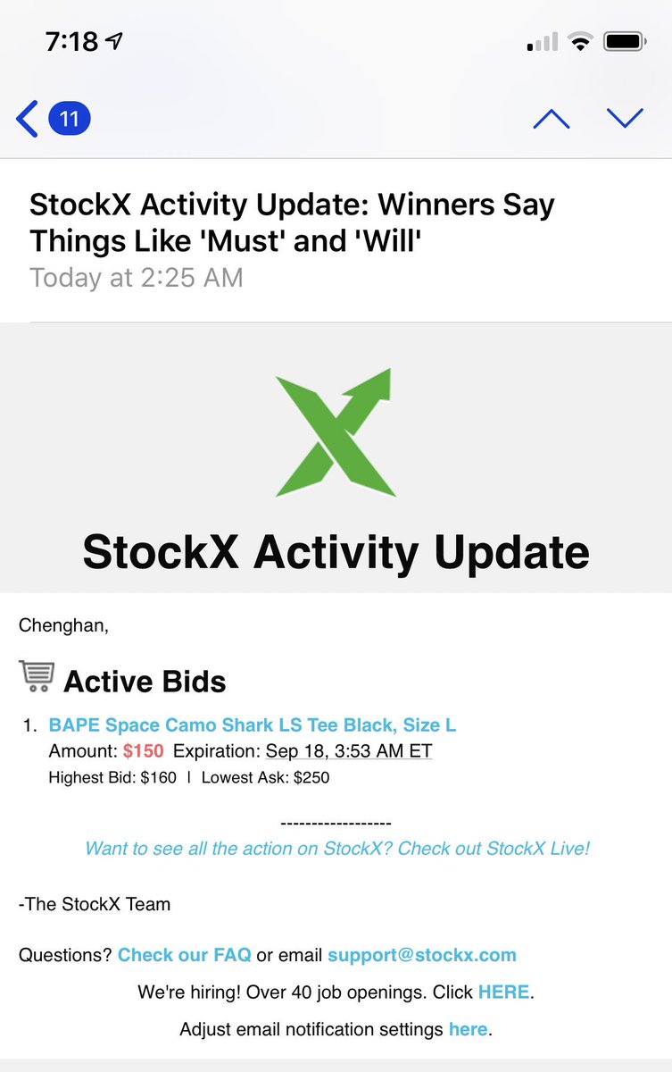 StockX on Twitter: "Hey there, please reach out to support@stockx StockX on Twitter: "Hey there, please reach out to support@stockx