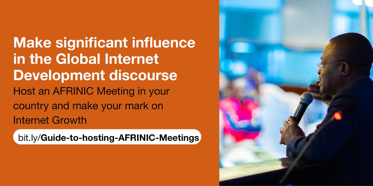 AFRINIC's tweet photo. We present two event options that are specifically designed to put you in front of a global audience by becoming a Meeting Local Host. Interested? Please read more here>>https://t.co/9TE2HUKBvy

#hostus #weareafrinic #africa #policy #conference #internet https://t.co/qPpxGb8kRC