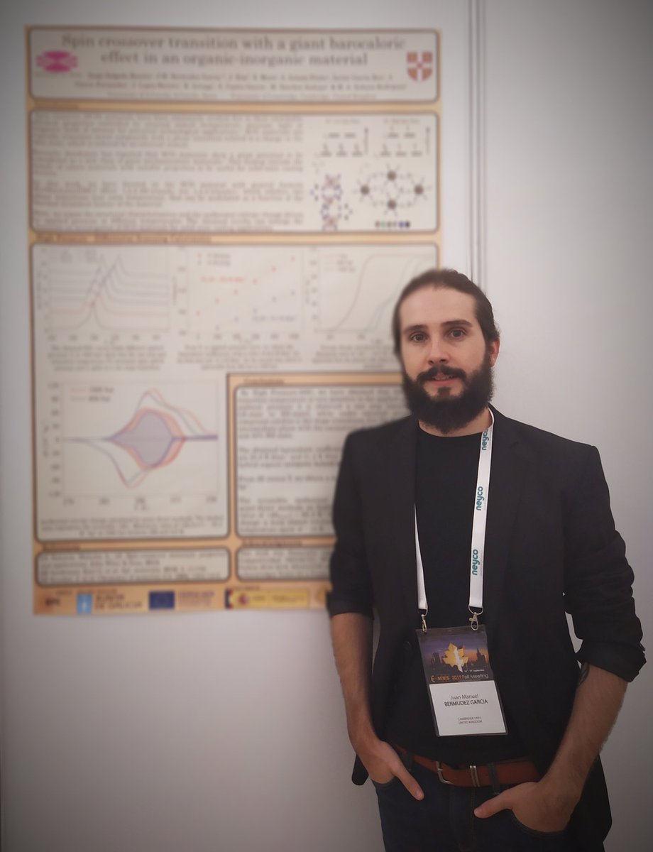 thermogramer's tweet photo. Presenting our recent results on eco-refrigeration from @CICAUDC (@UDC_gal) & @cu_mat (@Cambridge_Uni) at @europeanmrs #eMRSFall (@PW_edu).
Authors: @jbermudezgarcia & Jorge Salgado. https://t.co/fKST6hX2qj