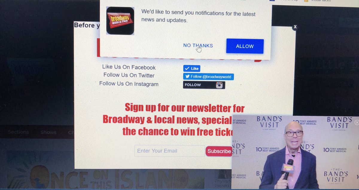 HauntedSideshow's tweet image. @BroadwayWorld Trying to read an article on your website shouldn’t be this exhausting. #TerribleUI
