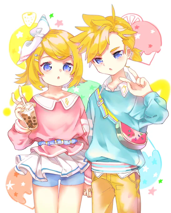 山田いちさん()の線画をもらって塗らせて頂きました!ありがとうございます! 