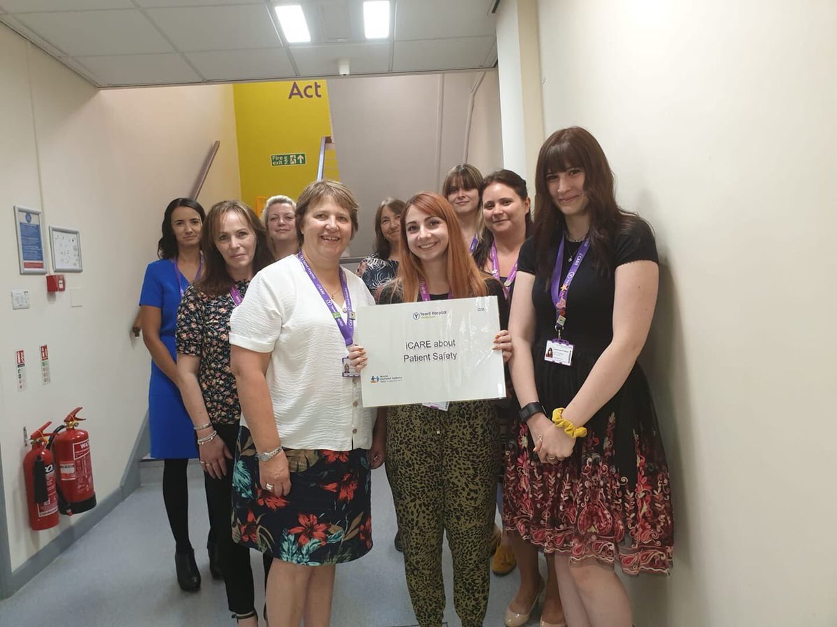 jojohowarth's tweet image. Introducing the @YeovilHospital Patient Safety Team. A dedicated group of individuals who support clinical leaders to drive improvements in patient safety #teamydh #continuousimprovement #avoidableharm #WorldPatientSafetyDay