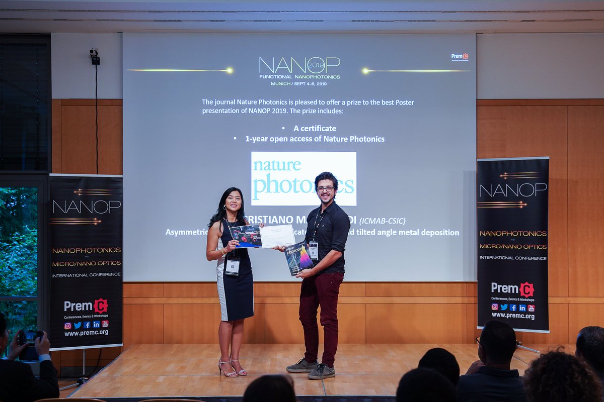 Rachel Won (@rachelpcwon) on Twitter photo Many congratulations to the awardees of <a href="/NatureNano/">Nature Nanotechnology</a> and <a href="/NaturePhotonics/">Nature Photonics</a> Best Poster Prizes, Pengfei Zhan from Max Planck Institute for Intelligent Systems and Cristiano Matricardi @Cris_Mtr21 <a href="/Enlightment_BCN/">Photonic Materials ICMAB</a> #icmabmoves <a href="/icmabCSIC/">icmabCSIC</a>, at <a href="/nanop_photonics/">NANOP 2025</a> #NANOP2019 Munich 👏 Many congratulations to the awardees of <a href="/NatureNano/">Nature Nanotechnology</a> and <a href="/NaturePhotonics/">Nature Photonics</a> Best Poster Prizes, Pengfei Zhan from Max Planck Institute for Intelligent Systems and Cristiano Matricardi @Cris_Mtr21 <a href="/Enlightment_BCN/">Photonic Materials ICMAB</a> #icmabmoves <a href="/icmabCSIC/">icmabCSIC</a>, at <a href="/nanop_photonics/">NANOP 2025</a> #NANOP2019 Munich 👏