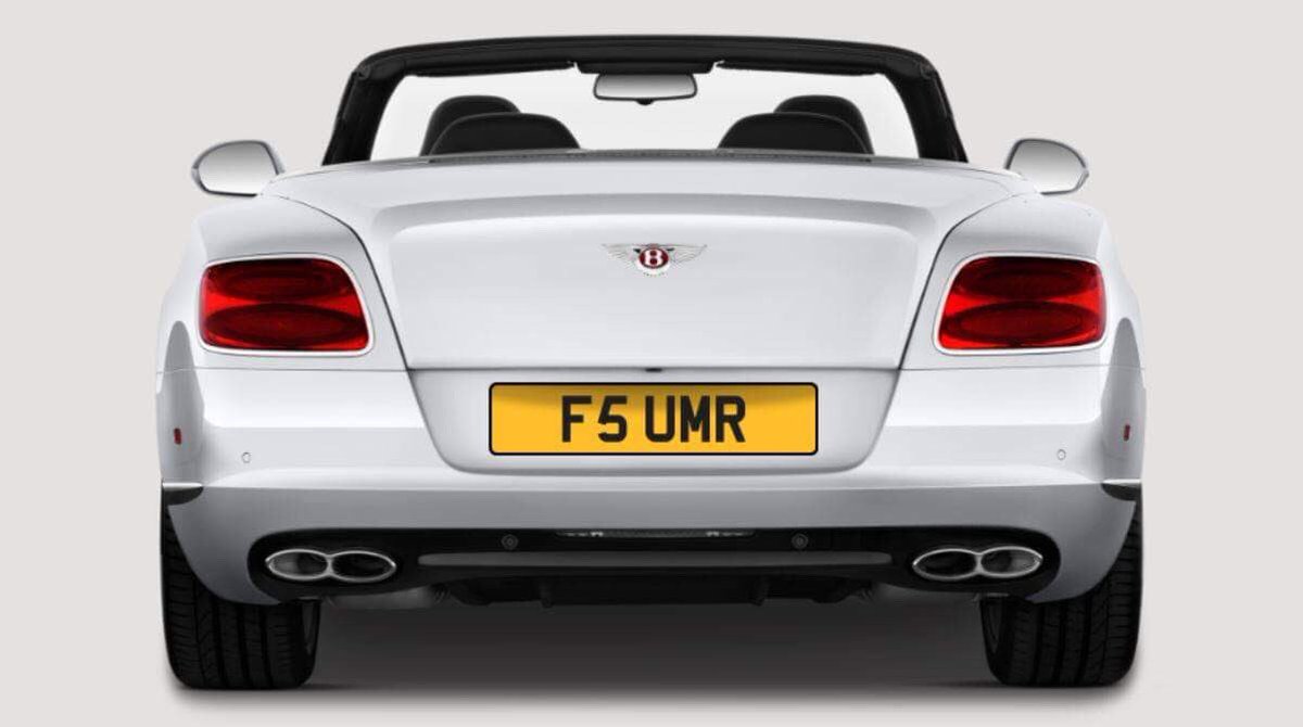 F5 UMR private plate for sale! 

e: info@MrRegUK.com

#SayItWithAPlate 🏎🗯
#MrRegUK