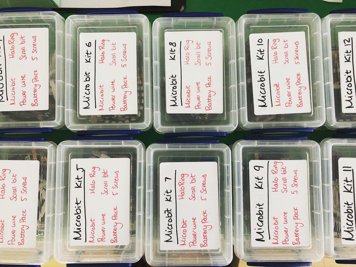 AlwaysComputing's tweet photo. I'm the organisational king today!
#Microbit #kitronik #ZipHalo #Pimoroni #ScrollBit https://t.co/gyGrlTg6Qu