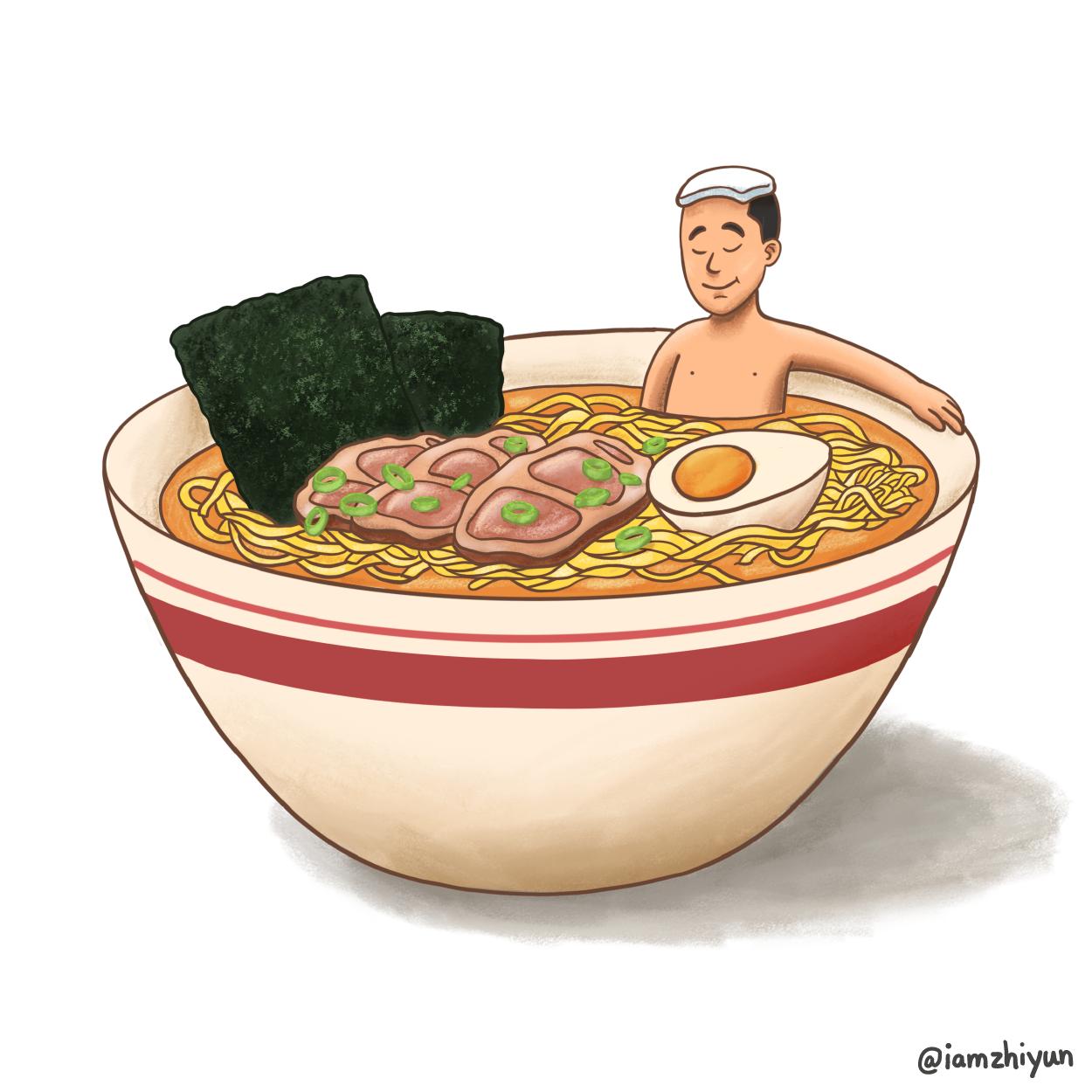 Premium Photo  Delicious japanese ramen asian food in anime style digital  painting illustration