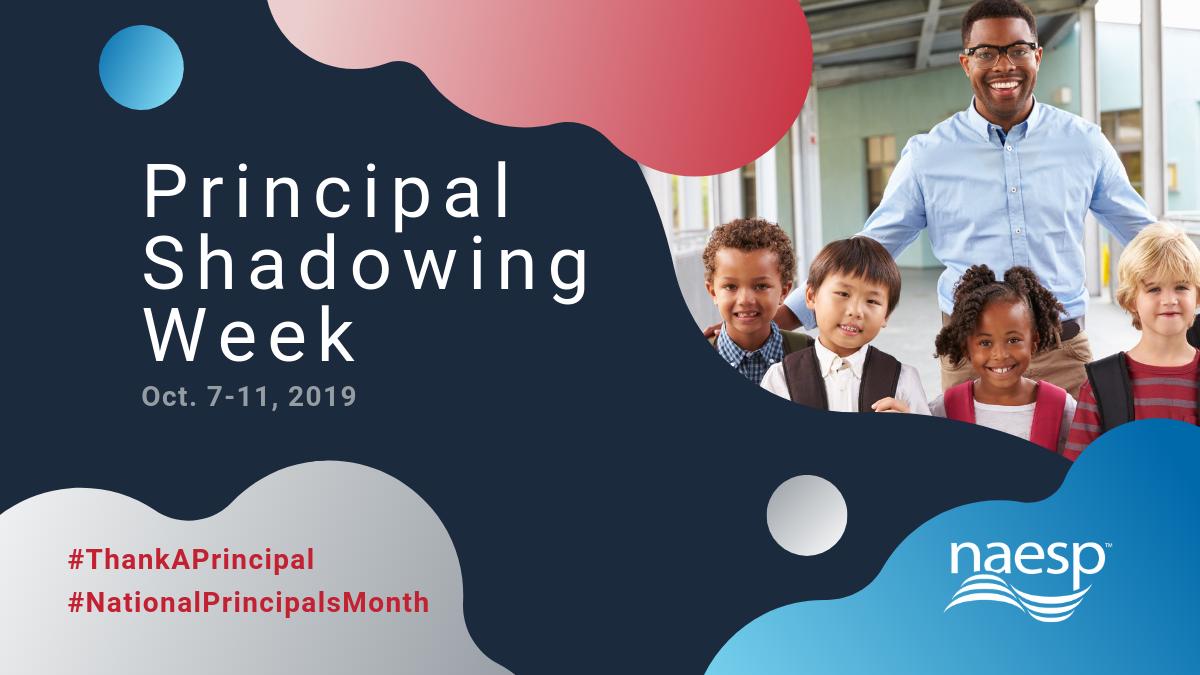 During #NationalPrincipalsMonth, we work to show others how important the job of principal is to education! Be part of it by taking part in Principal Shadowing Week Oct. 7-11. Invite your legislators to your school to experience what it takes to run a school. #ThankAPrincipal