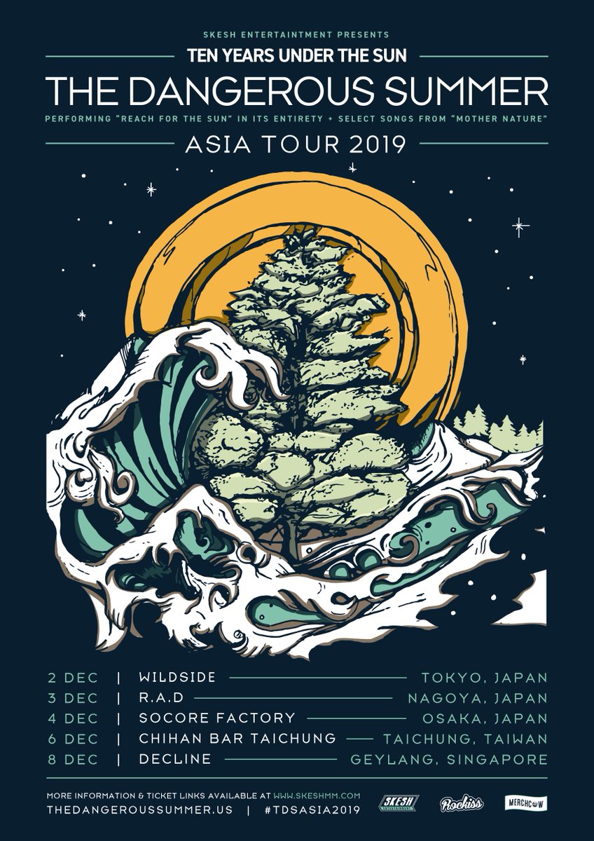 Calling all @dangeroussummer fans! This will be their first time in Asia, you definitely don't want to miss out on this one! Tickets on sale now! #TDSAsia2019 #TheDangerousSummer #SkeshEntertainment