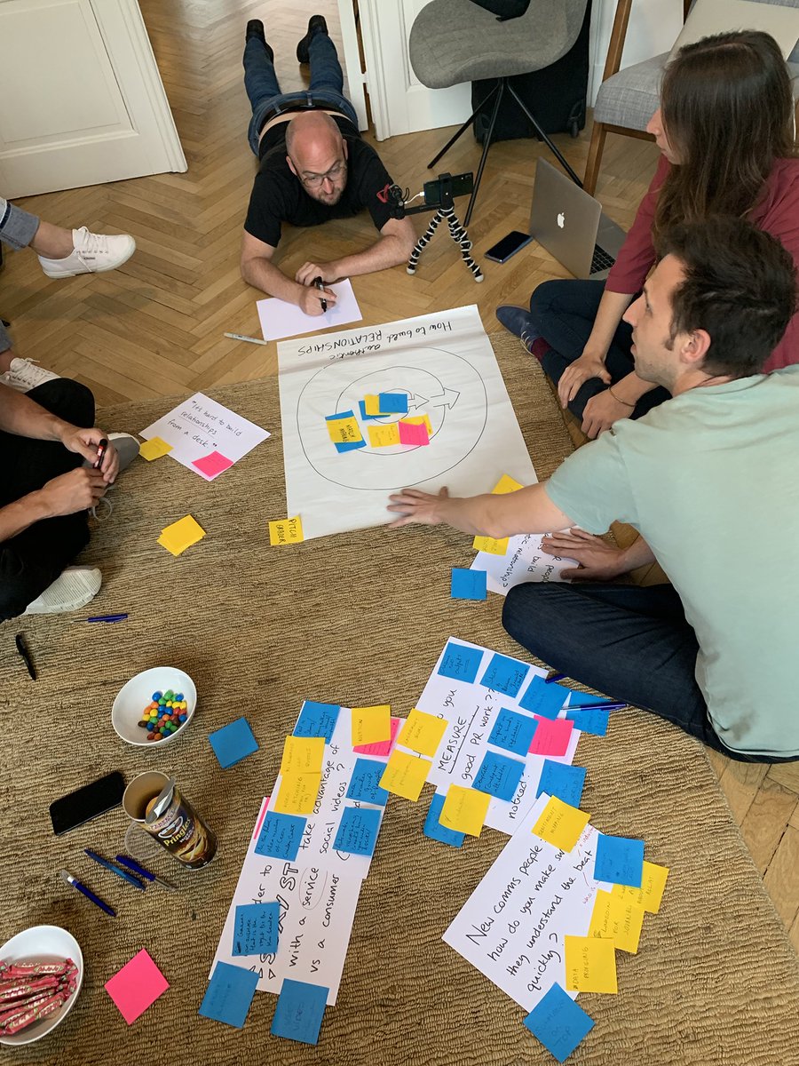 Prezly's tweet photo. Big things coming from Prezly! Idea session in full swing at our Leuven HQ. 🤩 #prezly #PRagency https://t.co/H0ml0QQCxB