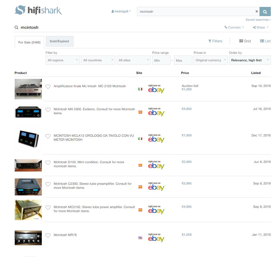 Looking for an #amplifier? Check today's #mcintosh listing on hifishark.com #hifigear #hifi #audio #audiophile #music #sound #hifiaudio McIntosh Laboratory Inc.