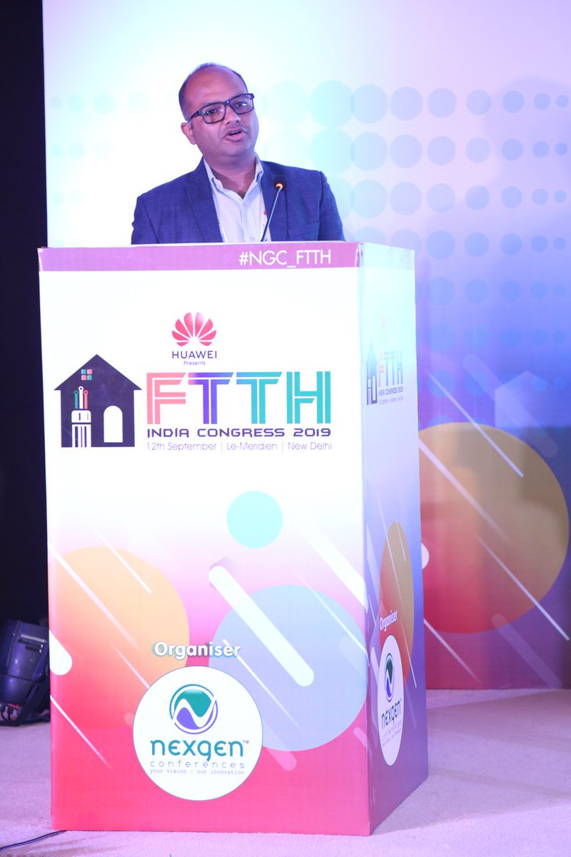 NexgenConferen1's tweet photo. #NGC_FTTH Dignitaries sharing their thoughts on "FTTH - Designing Policy to Enable Network Advancement" @TRAI @ConnectCOAI @HuaweiIndia  @reliancejio 
 #ftth #fttx #fibertohome #FTTH #opticalfiber #opticalnetworkterminal #fastconnector #communication #dropcable #fibraoptica https://t.co/lEOXHEJKKB