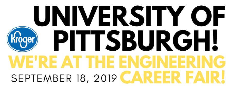 We will be on campus at <a href="/PittTweet/">University of Pittsburgh</a> tomorrow for the engineering career fair! Be sure to stop by our booth to hear about the opportunities we have to offer you!

#wearekroger #krogerengineering #internships #fulltime #careerfair #recruiting #engineering #engineer