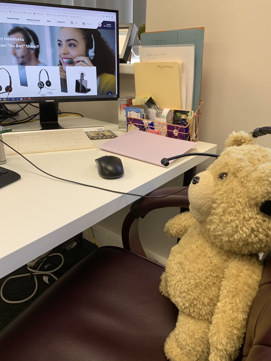 gogetheadsets's tweet photo. Ted is loving our new office and ready to take all your headset orders!
Give us a call on 0330 159 8218
#headsets #gogetheadsets #telecoms #sennheiser #jabra #poly #savvi #plantronics https://t.co/CDR8oOsh8c