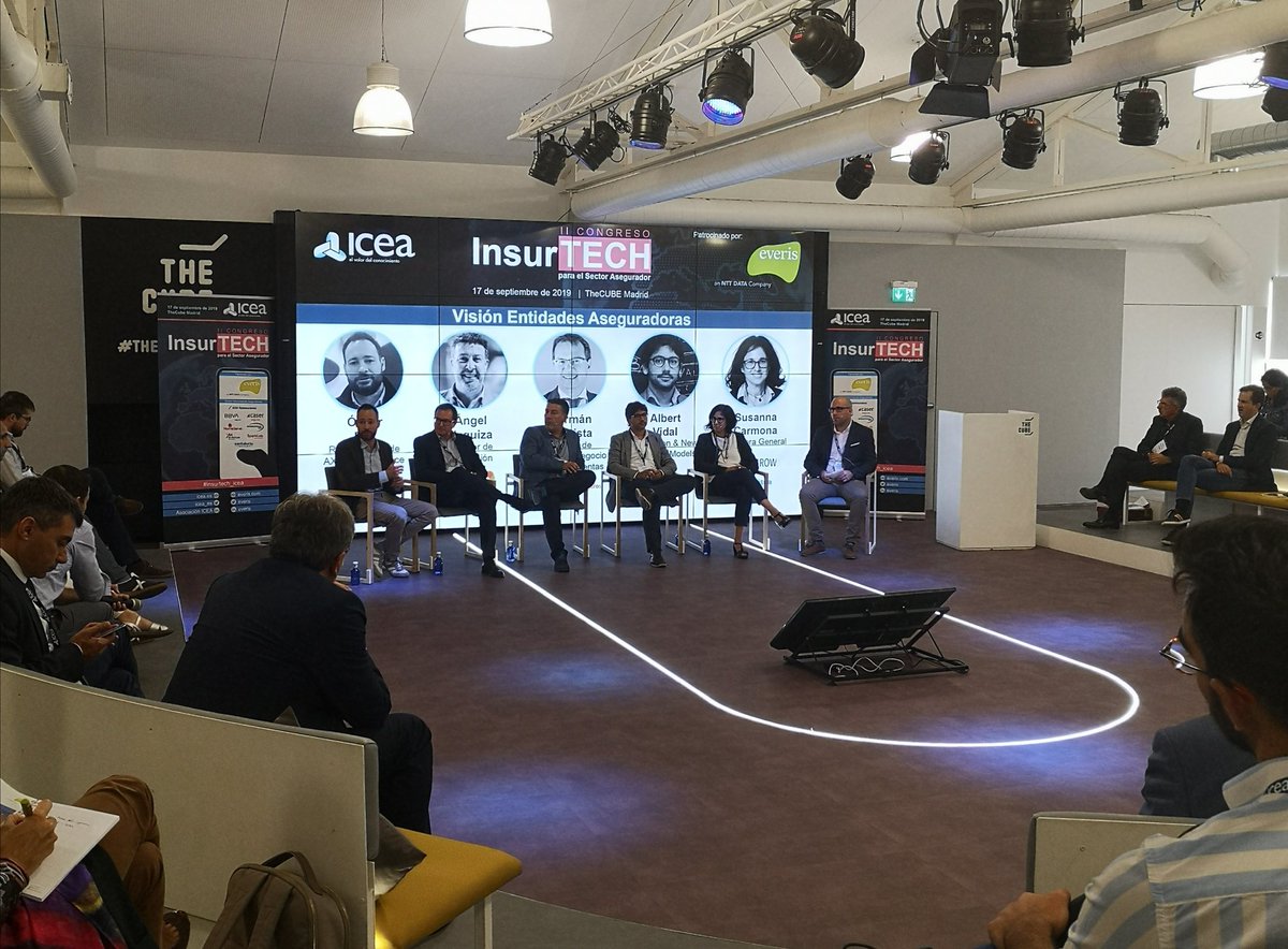 MutuaEnginyers's tweet photo. "Hay que atreverse a innovar. Nosotros lo hemos hecho y nos está reportando aspectos positivos". Susanna Carmona, DG de La Mutua. #Insurtech_icea https://t.co/uaJrwe9xHe