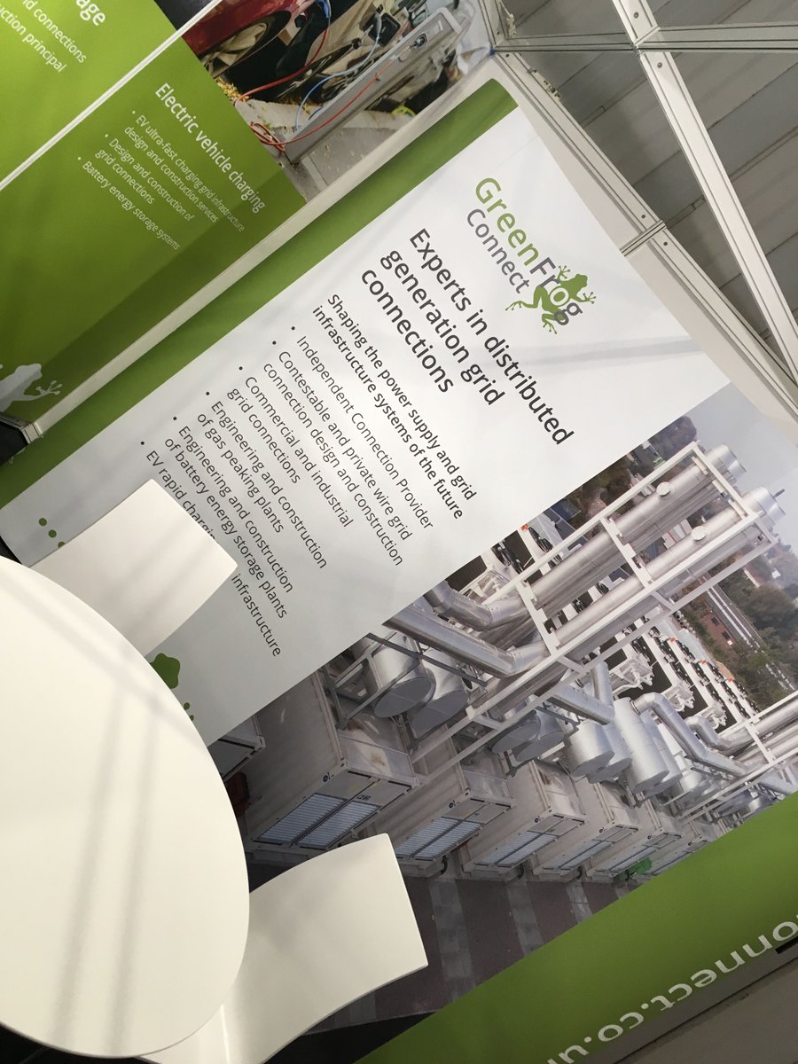 GreenFrogConnct's tweet photo. A great first day in progress @SolarStorageUK with lots of discussions about the energy transition. Come along and see us at stand P11 if you're at the show! #energy #solarstorage2019 #power https://t.co/E8yNn1vfkO