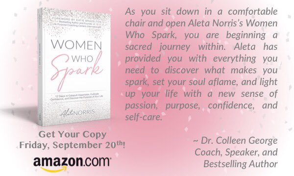 AletaNorris's tweet image. What others are saying about my new book, Women Who Spark.  #SparkLaunch. #Testimonial