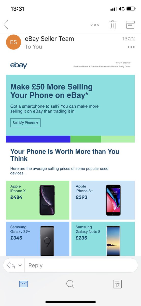 I hope you’re not serious about this <a href="/eBay_UK/">eBay UK</a> ...eBay was a terrible way to buy a phone. 
Bought an iPhone8 a few years back - phone blocked a few months later as previous owner stopped paying their bills. eBay and PayPal did NOTHING to help and I was out of pocket over £700.