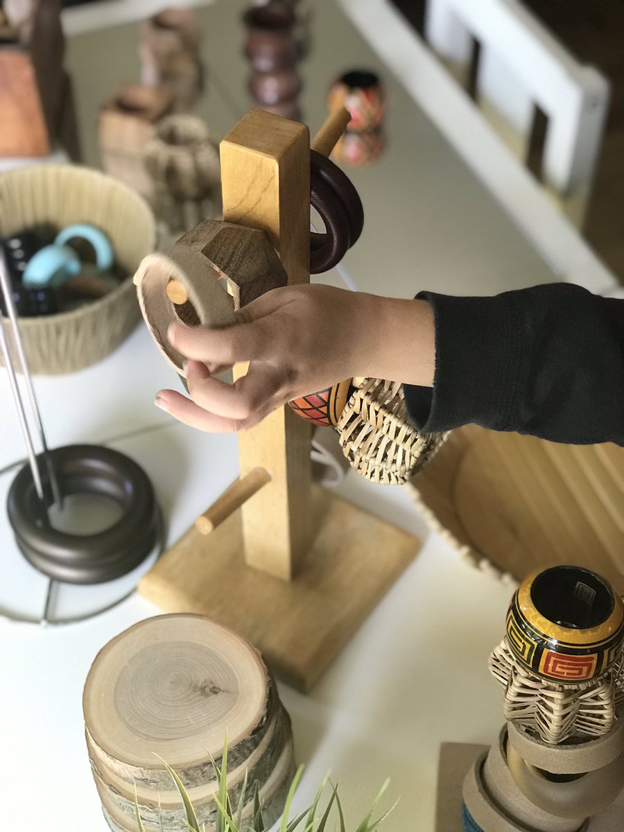 ronniesprek's tweet photo. Napkin ring holders...one of my favourite loose parts.  Endless ways to play...❤️❤️ #looseparts #loosepartsplay #play #preschoolers #toddlers #EarlyChildhoodEducation #earlychildhoodeducators #reggioemilia #reggioinspired https://t.co/tTMH64DELL