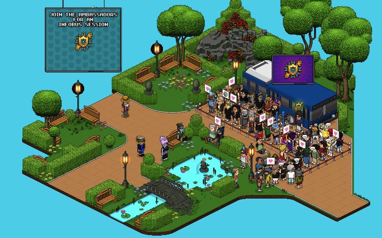 ZarekHabbo's tweet image. Thanks everyone for attending the Ambassador Infobus Sessions. We had a great time last night. 

Here are some pictures of last night. :)

@Habbo #HabboSafety #RowdyBusriderAwards #LoadTheBus #HabboAmbs #PurplePin #LookMomItsMe