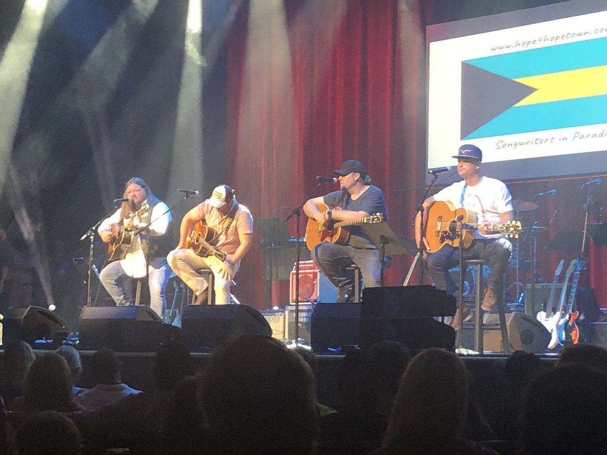 BethanyBowman's tweet photo. A few pics from the awesome benefit concert at @theryman #Hope4Hopetown #songwritersinparadise #siphopetown #hopetown #abacos #dorianrelief @DierksBentley @LOCASHmusic @RandyHouser #jameyjohnson https://t.co/EoXRGExrFJ