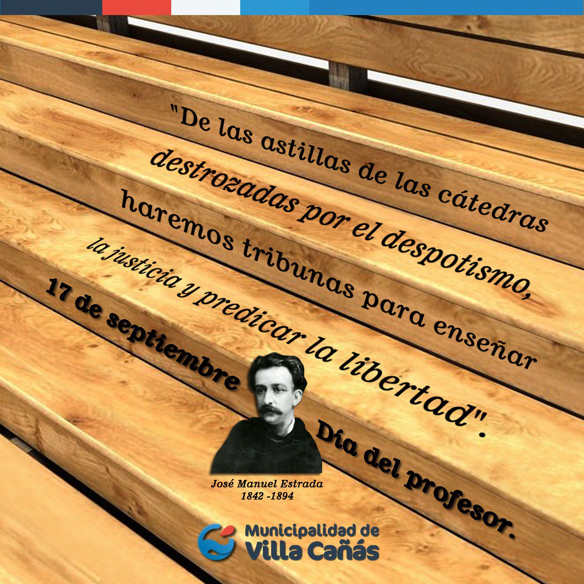 👩‍🏫 "De las astillas de las cátedras destrozadas por el despotismo, haremos tribunas para enseñar la justicia y predicar la libertad", José Manuel Estrada

👏 FELIZ DÍA A TODOS LOS PROFESORES Y LAS PROFESORAS !
⠀
#DíaDelProfesor 📓