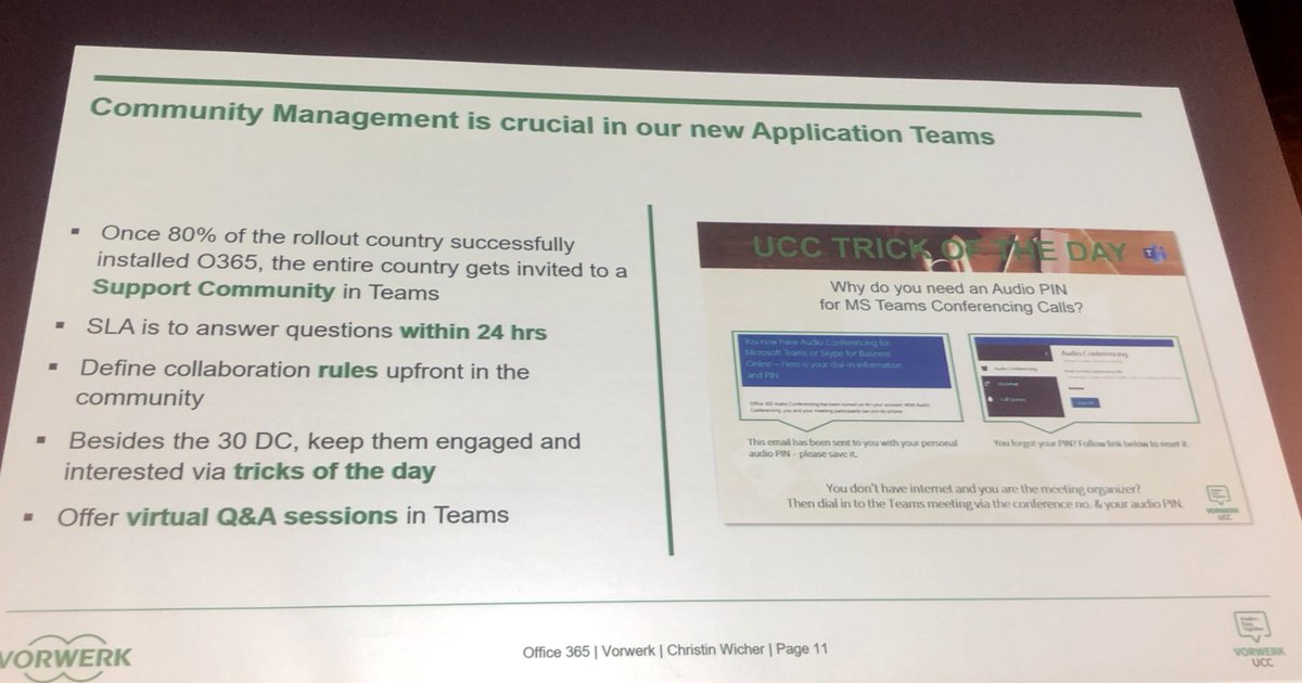 ewingo13's tweet image. Christin Wicher: They have a #KeyUser Concept @vorwerk_gruppe 
#ioms19: &quot;How To Make an Office 365 Country Rollout Work&quot;

#office365 #O365 #DigitalWorkplace @iomsummit
