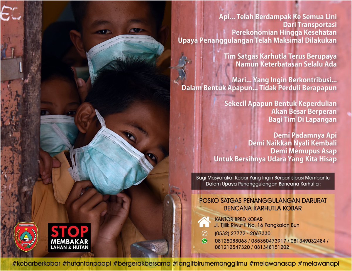 Prokom_KtwBarat's tweet photo. Mari yang ingin berkontribusi dalam bentuk apapun, sekecil apapun bantuannya akan berperan bagi tim dilapangan #savekalimantan #savekalteng #menolakasap #kotawaringinbarat https://t.co/GpMXoZUhvC