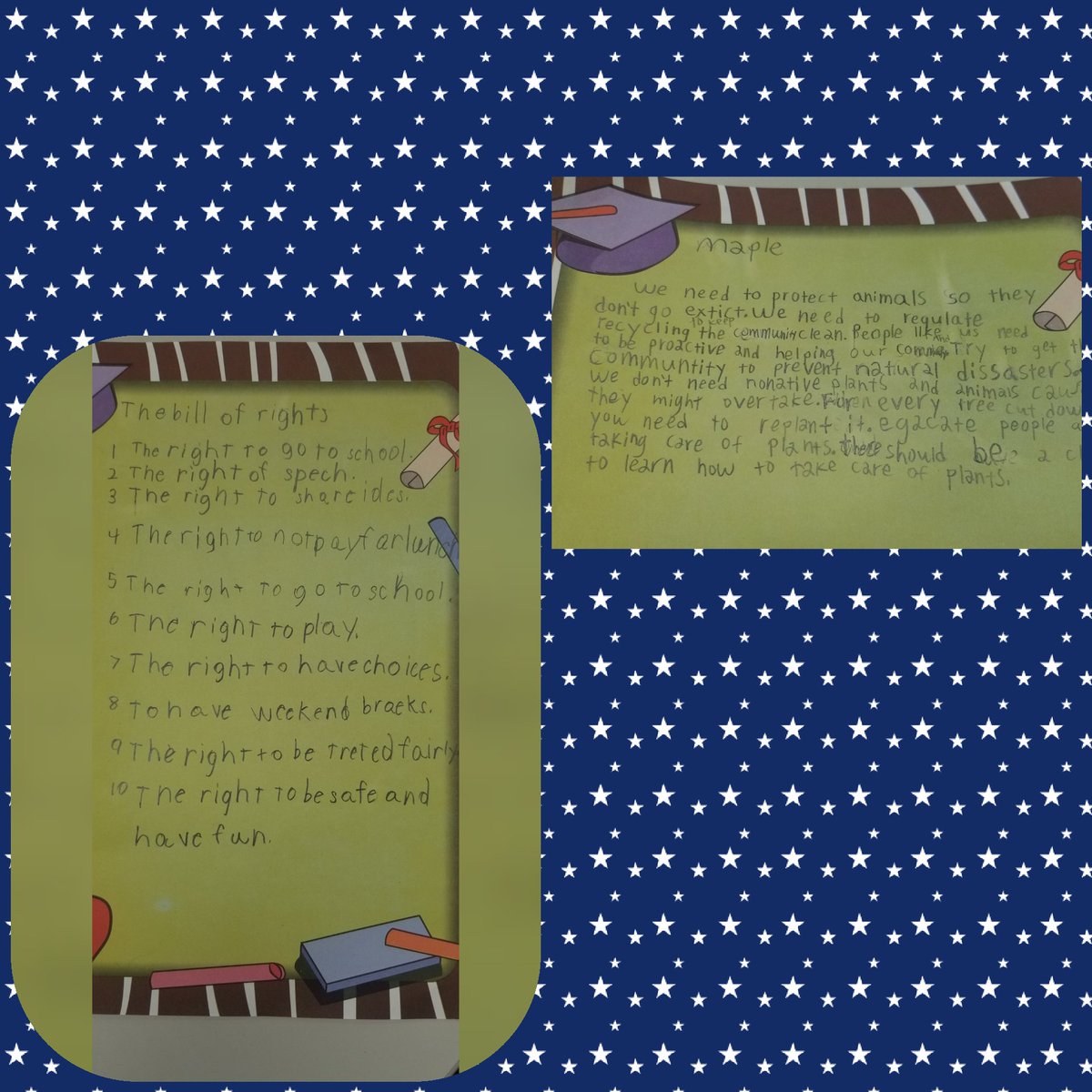 KnoxSocStudies's tweet photo. @ChristenberryCS students have created Article Four in their study of the Constituition and their own Bill of Rights to share with their special visitors today.  Thank you Judge Suzanne Baughknight and @KnoxBar for celebrating with us! https://t.co/mrVeXjAUYK