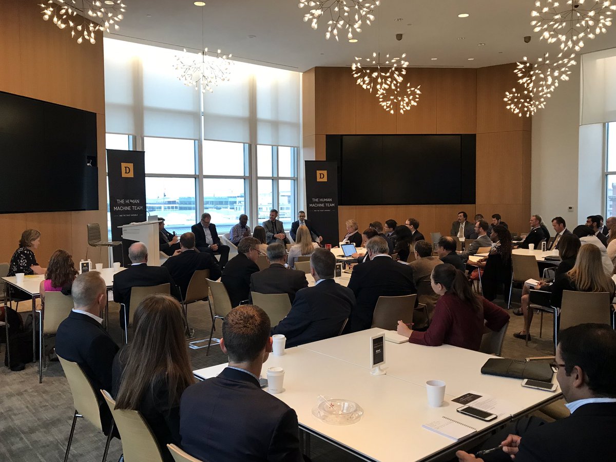 INSAlliance's tweet image. .@DefenseOne’s @DefTechPat kicks off the morning’s #HumanMachineTeam panel discussion on #AI and #MachineLearning