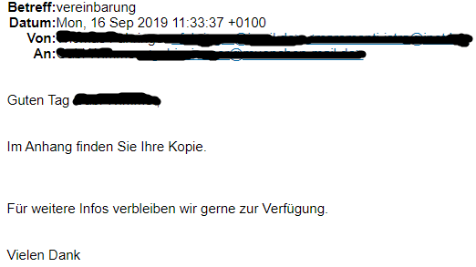 Emotet Trojan is back again - here's one phishing template that spread yesterday in Germany