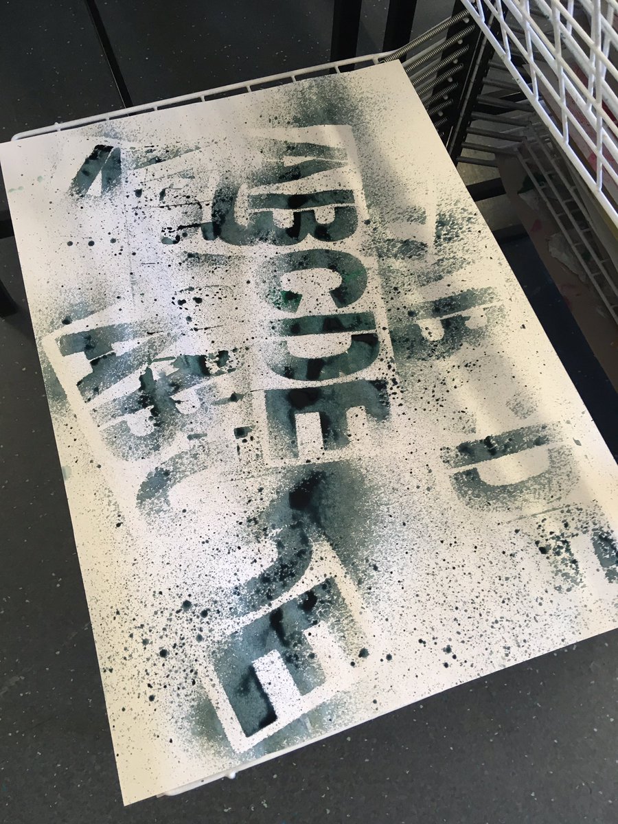 GHSArtofficial's tweet photo. Keys as stencils? Well why not! Such inventive work today from year 12. #paperprep #backgrounds #year12art https://t.co/oT2nvQpm5l