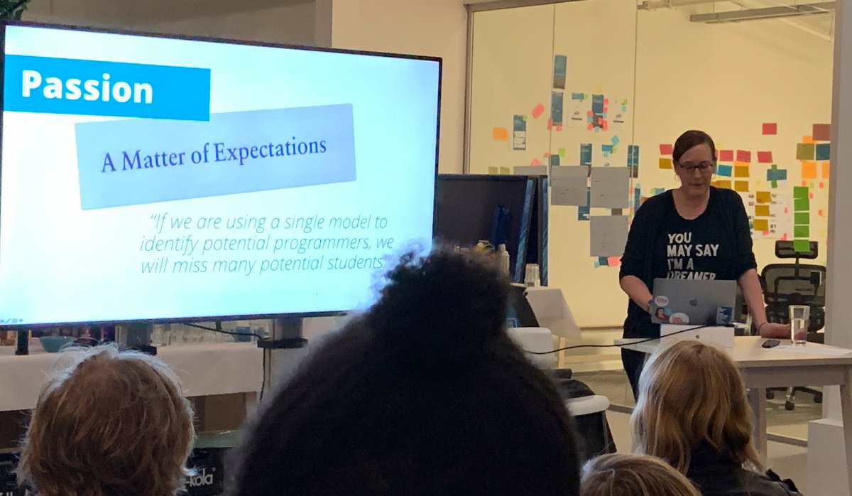 If we use a single model to identify potential programmers we will miss many potential students <a href="/birgitta410/">Birgitta B.</a> <a href="/sharenowTech/">SHARE NOW TECH</a> dont think that the status quo is just natural #womentechmakers #Meetup