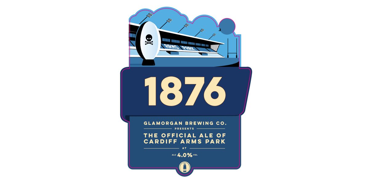 We are excited to announce a new addition to our line up. Our new '1876' is inspired by Cardiff Arms Park and the illustrious history of rugby in the Welsh capital. We're looking forward to seeing how this traditional bitter goes down on match day! <a href="/cardiff_blues/">Cardiff Blues</a> #drinkwelshbeer