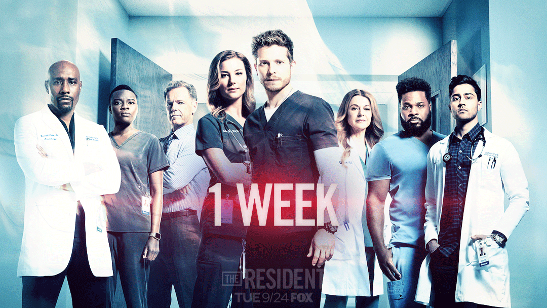 ResidentFOX's tweet photo. Atlanta's hottest doctors are back in ONE WEEK for #TheResident premiere  — Tuesday at 8/7c! 🔥 https://t.co/ie1iuWn2dh