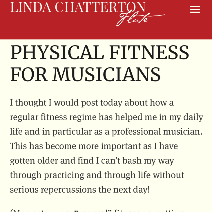 #TuesdayMotivation My newest blog post: Physical Fitness for Musicians! lindachatterton.com/blog/2019/9/16…