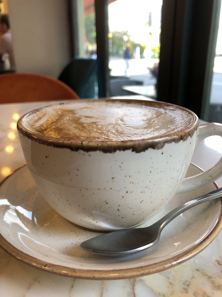 Timo for coffee! Kitchen &amp; Pantry is now #Timo Kensington Park Rd... jazz music in the background, marble tables &amp; Pinterest worthy deco tis a bistro for grown ups #coffeehypeldn #RBKC #PortobelloVibes