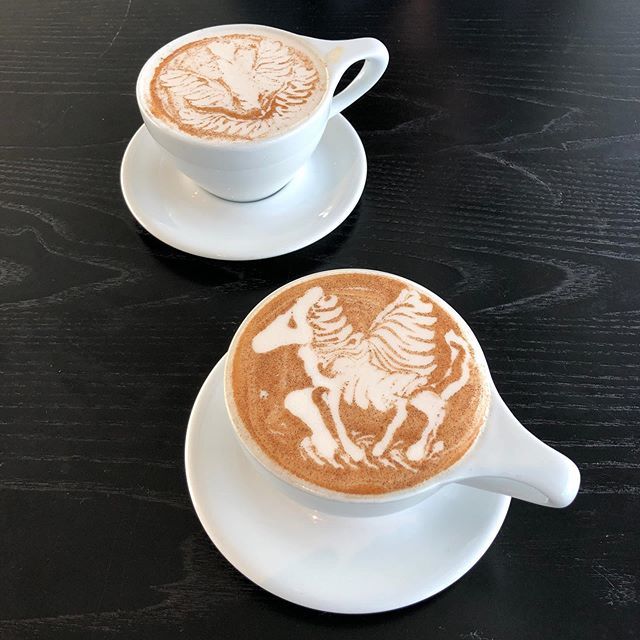 I think this barista at Quay Coffee at the Nelson was just showing off. #coffee #pegasus #eagle #coffeefoamart #quaycoffee #nelsonatkins