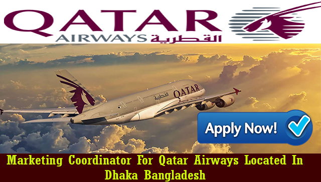CaesarJobs's tweet image. Hello If you are ready to apply for Marketing Coordinator for qatar airways😍 that located in Dhaka Bangladesh all you have to do is to send your CV right now and goodluck⏩bit.ly/2kEHq57
#QatarAirways #Qatar #JobSeekersSA #JobSeekersWednesday #Jobs #jobsearch