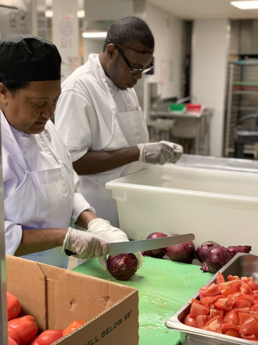 APSTransition's tweet photo. Can you tell this is only our second day of work?? Our interns are rocking their uniforms well and enjoying every minute of their new internships! #APS  #Transition #SpecialEducation #Internship #Success #AtlantaGA https://t.co/6PtnkTps0u