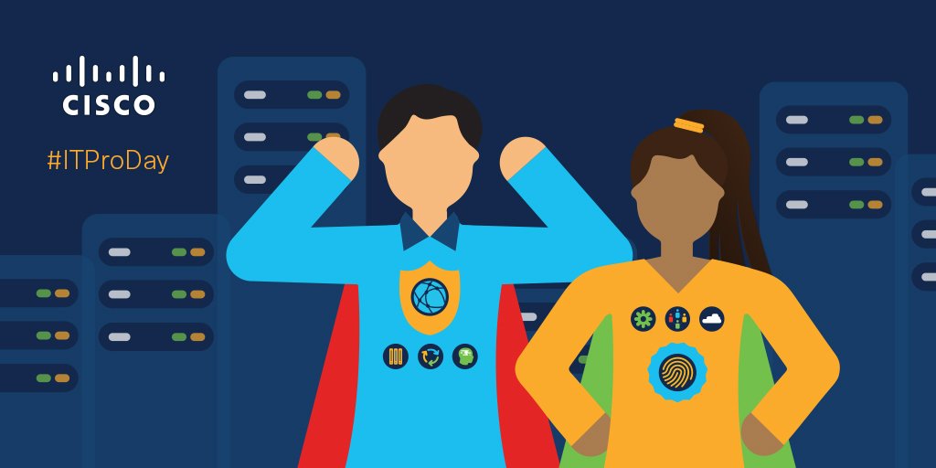 LearningatCisco's tweet image. This one goes out to our superheroes.
To the wizards of the #network, defenders of #security, innovators of software and drivers of #programmability. To the champions of innovation, those leading the #digitaltransformation and the engineers of the future:
Thank you. #ITProDay