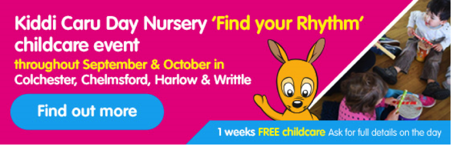 Your little one can get lost in the music at a @Kiddicaru Day Nursery ‘Find Your Rhythm’ childcare event, including Boogie Mites and Sing &amp; Sign sessions to get them moving 🎶🕺👶👧 Check out the #Essex event in #Writtle Nursery on Sat 19 October 👉 bit.ly/2U4l8a2