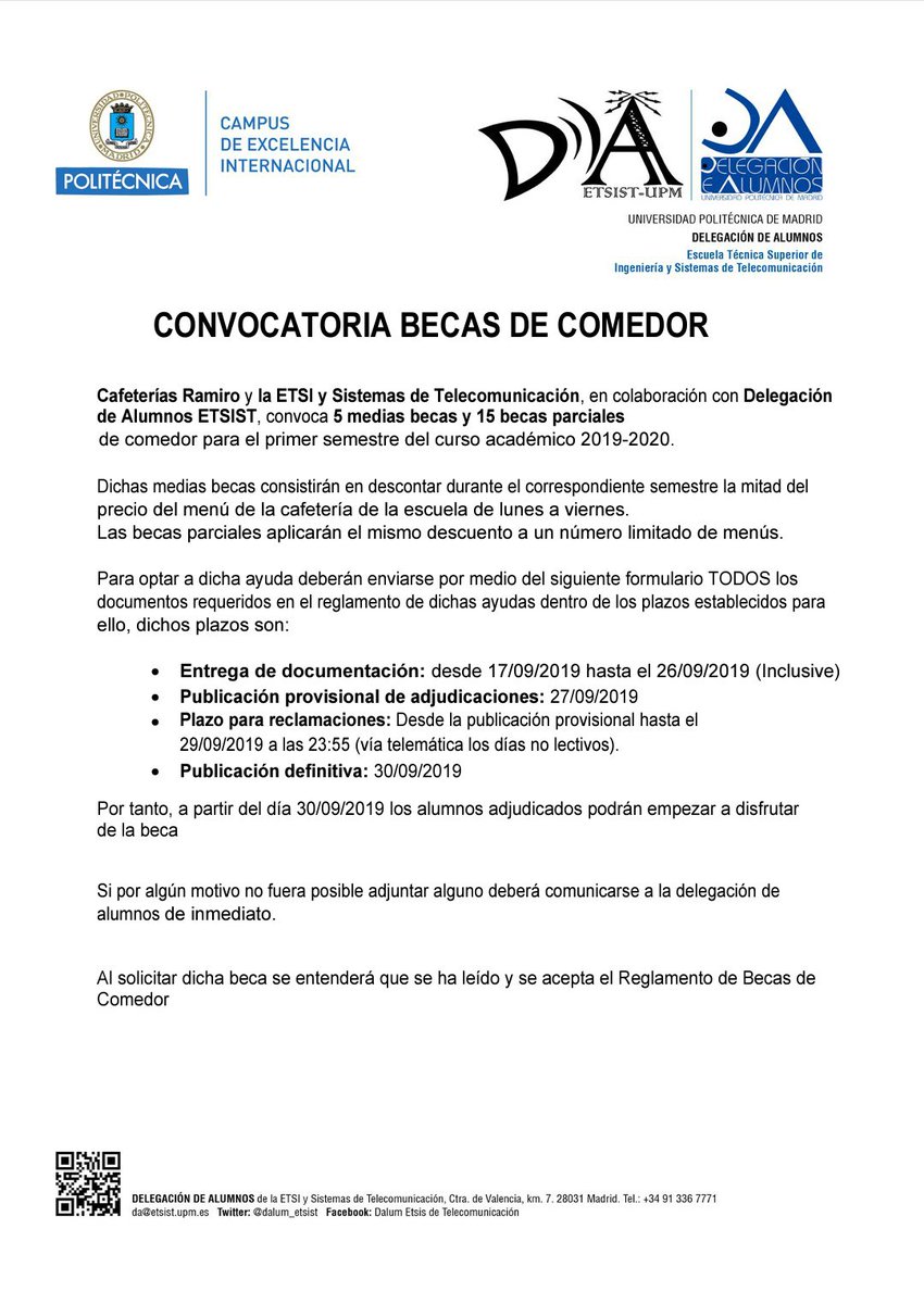 Delegacion Etsist On Twitter Ya Han Salido Las Convocatorias De