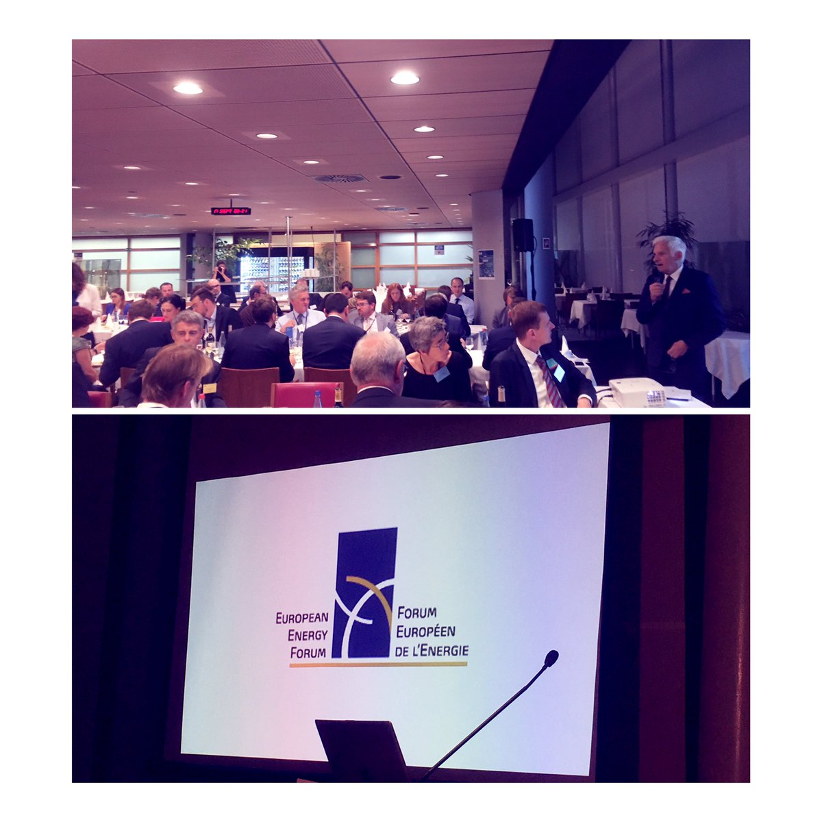 IOGP_EU's tweet image. Full room at @EEF_EnergyForum dinner debate: opening speech by @JerzyBuzek followed by perspectives on the #FutureEnergySystem by @ENTSOG &amp;amp; @ENTSO_E. Happy birthday to both networks - 10 years after the 3rd #EnergyPackage!