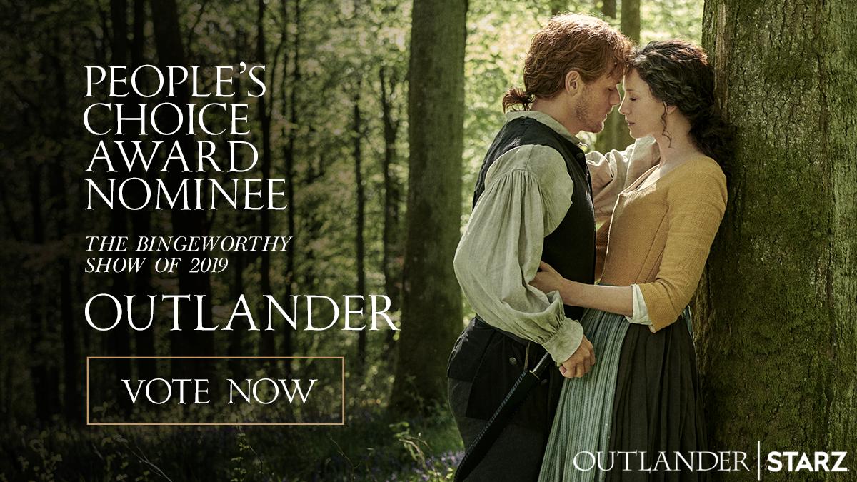 Outlander_STARZ's tweet image. On Tuesdays your votes count double! Retweet this tweet to vote for #Outlander as #PCAs #TheBingeworthyShow or head over to starz.tv/PCABingeworthy.