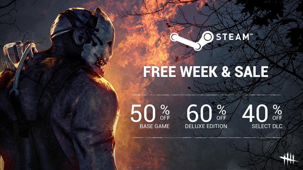 Dead By Daylight This Week Dead By Daylight Is Play For Free On Steam Game Select Dlcs Are On Sale Until September 25th Deadbydaylight Dbd Steam Pc T Co Pq2kobozqw