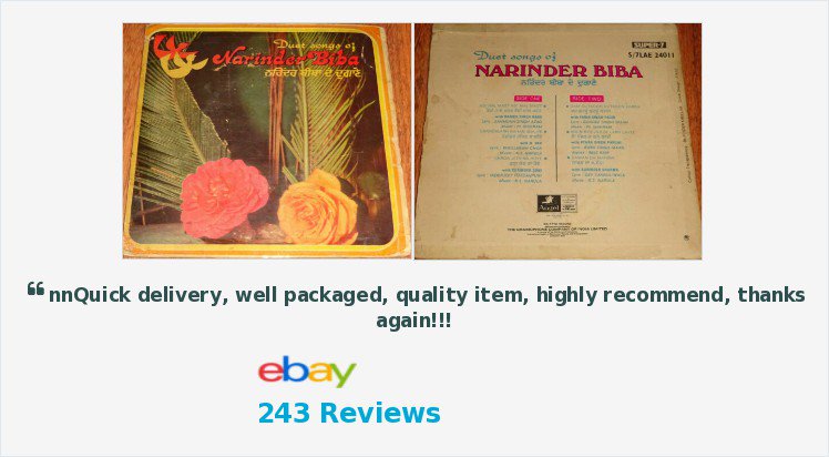 BhangraVinyls's tweet photo. Duet Songs of #NarinderBiba - FOR SALE - BID NOW - #EP #LP #Vinyl #Record #Bhangra #Punjabi #PunjabiFolk #Folk #BhangraLP #BhangraRecord #BhangraVinyl #PunjabiLP #PunjabiRecord #PunjabiVinyl #VinylForSale #Vinylsforsale #VinylRecords #VinylRecordsForSale
https://t.co/TkhchA3vgf https://t.co/smiRFIc4jx