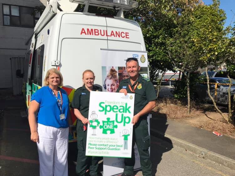 gemmach12159284's tweet photo. World Patient Safety Day 2019 a great success and my 1st ever Tweet. @swasFT @martymcauley1 @jennyw_swasFT @nesswilliams #WorldPatientSafetyDay #stayingwellservice #freedomtospeakup #reviewlearnimprove https://t.co/9k7qnBprYk