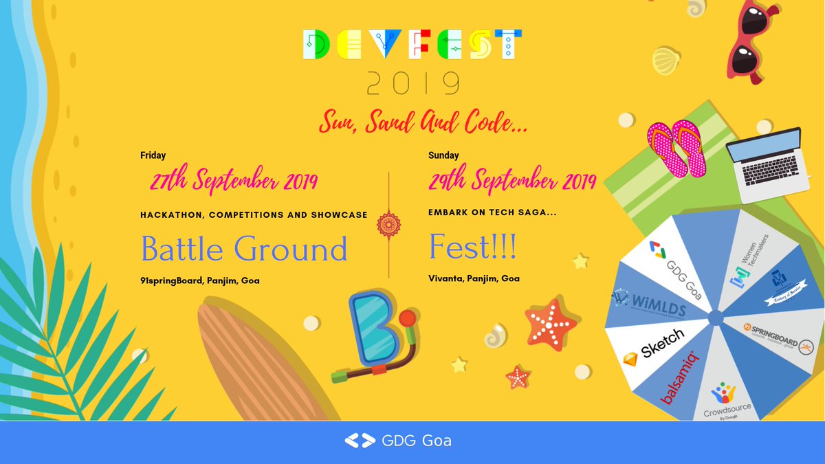 DevFest Goa 2019 tickets are on sale now!!!🎉 What's more?! Use the coupon code: 'HBDPM' to avail a discount💥 on the event of Hon. PM of India, Shri Narendra Modiji's birthday See you at #DevFestGoa 2019😇 Grab your tickets today!!!👇🏻 imojo.in/devfestgoa